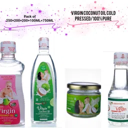 Extra Virgin Coconut Oil Pack of 250+200+200+100ml Hair Oil-image-19