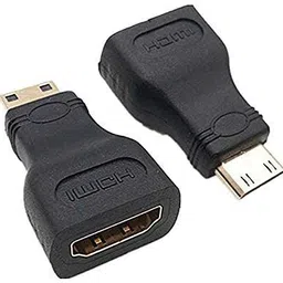 BIGWHEEL Black Set of 2 Pcs Gold Plated Hdmi Female (Type-A) to Mini Hdmi Male Converter Phone Converter-image-11