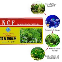 ncf Magic Purifying Powder (5 pouches) Magnetic Aquarium Cleaner image 3