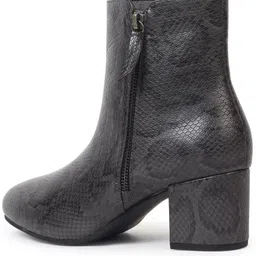 yoho Midnight Faux Sheen Ankle Length Boots Boots For Women image 4