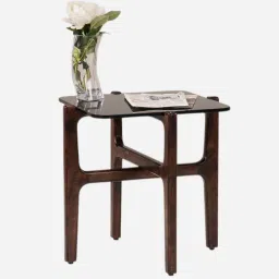 durian Payton Side Table Side Table In Brown Finish image 5