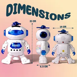 toys-talk Dancing Robot Toy for Kids with 3D Lights and Music Robot Toy image 3