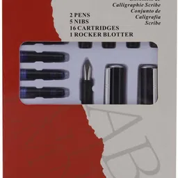 frkb Sky Good Calligraphy Set with 5 Nibs,16 Ink Cartridges & 2 pens Pen Gift Set image 5