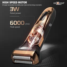 Pick Ur Needs 3 in 1 Professional Waterproof Wireless Hair Electric Shaver Beard Nose Grooming Kit 60 minRuntime 3 Length Settings image 4