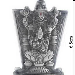 shinde exports balaji lakshmi small metal idol statue for car home office Decorative Showpiece - 4.5 cm image 2