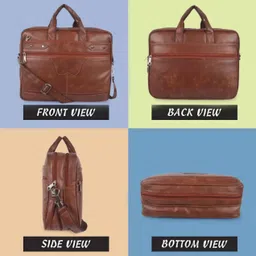 jairaj Men & Women Tan Messenger Bag image 5