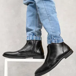 killer Men's Casual Outdoor High Top Chelsea Boots, Comfortable Hiking and Trekking Boots For Men-picture-27