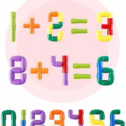 green way Assembly DIY Colorful Educational Smart Learning pipe Building Blocks for Kids image 2