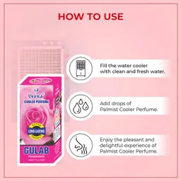 veena Gulab Cooler Perfume | Alcohol Free | Cooler Attar 6 pcs Perfume Diffuser image 3