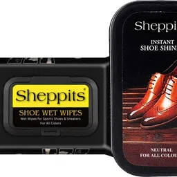 Sheppits Premium Shoe Shiner (Neutral) & Shoe Wet/Cleaning Wipes Shoe Care Kit-image-99