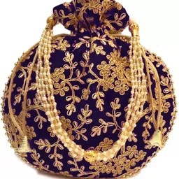 accessorizeme Women Blue Potli-picture-36