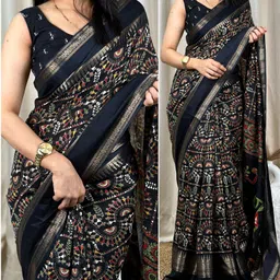 sakha designer Printed Bollywood Art Silk Saree-picture-10