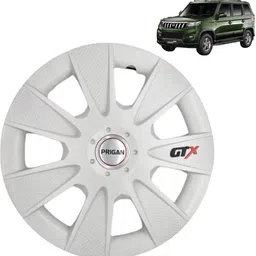 GTX White 15 Inch For Boleroneo Wheel Cover For Mahindra Universal For Car-image-94