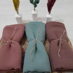 aedo pedo Solid Georgette Women Maroon, Pink, Beige Scarf-picture-18