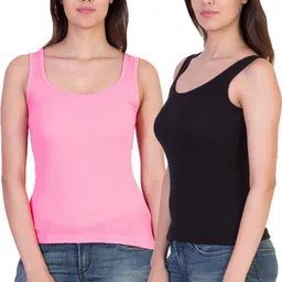Women Black, Pink Camisole-image-0