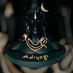 kumar elegance Adiyogi Shiva Idol Decorative Showpiece - 10 cm image 2