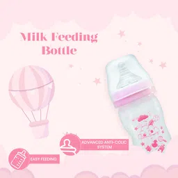 cadle baby Feeding Bottle Wide Mouth Pink Color 240 ML - 240 ml image 4