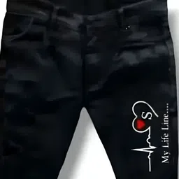 gruff Men Slim Mid Rise Black Jeans image 4