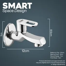 flipkart smartbuy CSBC309 Bib Cock Faucet for Bathroom & Kitchen – Modern Handle Design |Brass Body Bib Tap Faucet image 2