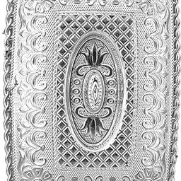 sai praseeda Non Metallic Silver Finish Serving Box/Trays (18 x 13 x 6 cm)-Pack of 6 Tray Serving Set image 5