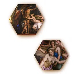 Round Multicolour Basilica Of Santa Croce In Focus Set Of 2 Art Print By The Artment image 2