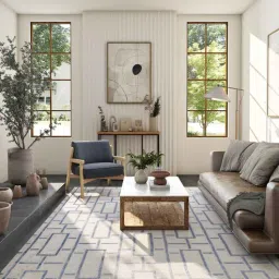 asterlane Off White Geometric 4X6 Machine Made Carpet-picture-25