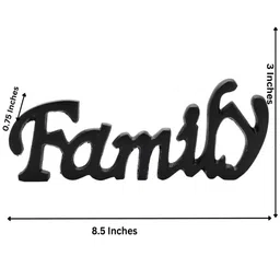 purestory Family Black Aluminium Showpiece image 5