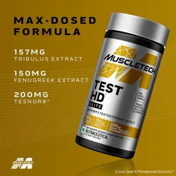 MuscleTech Test HD Elite,  60 veggie capsule(s)  Unflavoured  image 1