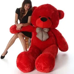 osjs 3 feet very soft teddy bear - 90.2 cm (RED)gift for freind - 90 cm image 3