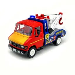 fun factory toys TUF 07 Tow Truck Crane with Hook, Pull Back Action (Color May Vary)-picture-24