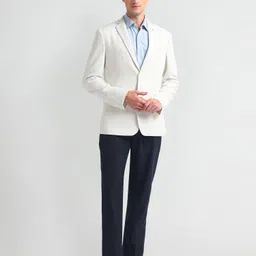 arrow Men Solid Single Breasted Formal Blazer image 3