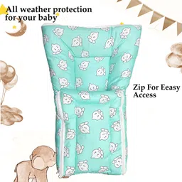 customary Baby Sleeping Bag & Carry Nest | Cotton Bedding Set for Infants 0-6 Months Sleeping Bag image 2