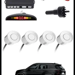 3a featuretail Universal 4 White Reverse Parking Sensor-AP25A258 Universal 4 White Reverse Parking Sensor-AP25A258 Parking Sensor image 1