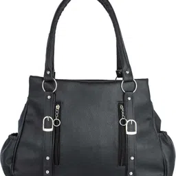 Women Black Messenger Bag - Extra Spacious-image-4