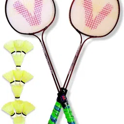 mekkokart Badminton Racquet Set With 12pc nylon shuttles and full cover Badminton Kit-picture-11