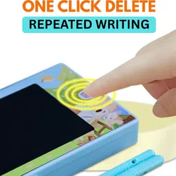 jaspero LCD WRITING TABLET WITH PENCIL BOX For School Kids & Students Geometry Box image 2