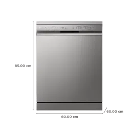 LG DFB512FP 14 Place Settings Free Standing Dishwasher with Inverter Direct Drive Technology (No Pre-rinse Required, Platinum Silver) image 2