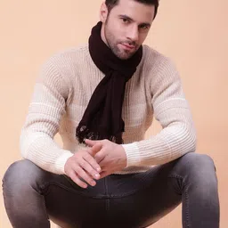 SCHp Self Design, Solid, Woven Men Muffler image 2