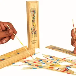 manaaz Mikado Wooden Sticks Fun Family Indoor Board Game for Kids 5+ Years, Pack of 1 Mikado Sticks With Box image 3