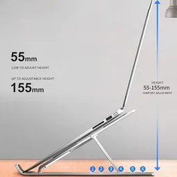 Boxberry laptop stand laptop stand Aluminium Desk Stand Rotatable Laptop Stand with Adjustable Height Compatible with Universal Laptops-picture-20