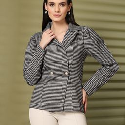 pluss Women Solid Single Breasted Casual Blazer-picture-36