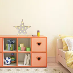 satyam kraft Star light Marquee light Led light Plastic Sign-Lighted Marquee Star Sign(Pack of 1) Home DeCor Battery Operated light (White) Table Lamp image 5