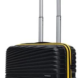 yayavar Small Cabin Suitcase (44 cm) 8 Wheels - Berlin Overnighter-Briefcase With LaptopCompartment(5YearsInternationalWarranty) - Black, Yellow-picture-15