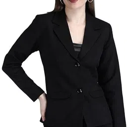 bluekart Women Solid Single Breasted Casual, Lounge Wear, Festive & Wedding, Party, Sports, Beach Wear, Formal Blazer-picture-10