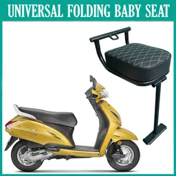 zovna Best Quality Scooty Baby Seat Stand Black & Red Compatible with Suzuki/Honda/Tvs Bike Crash Guard-picture-12