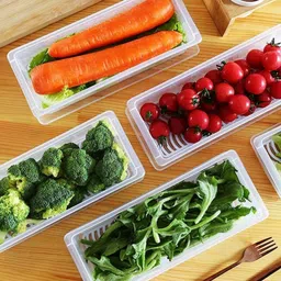 3d metro super store Plastic Kitchen container Storage container Grocery container Plastic Fridge Container Storage Basket image 2