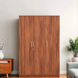 royaloak Taurian 3 Door Wardrobe In Brown Colour-picture-25