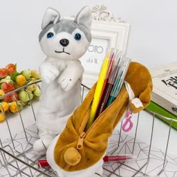 radhey preet Trendy Pet Animal Dog Theme Base Made From Very Soft Fabric Material Stationery Storage Pencil Pouch For Kids & Students, RP1212(25) Art Artificial Leather Pencil Box-picture-35