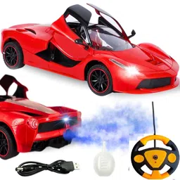 cambly Rechargeable Super Car with SMOKE Function, Lights & Openable Doors-picture-46