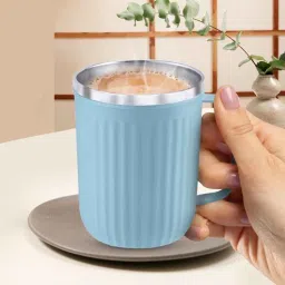 trueware Blue Plastic Insulated 400 ml Coffee Mug-picture-34